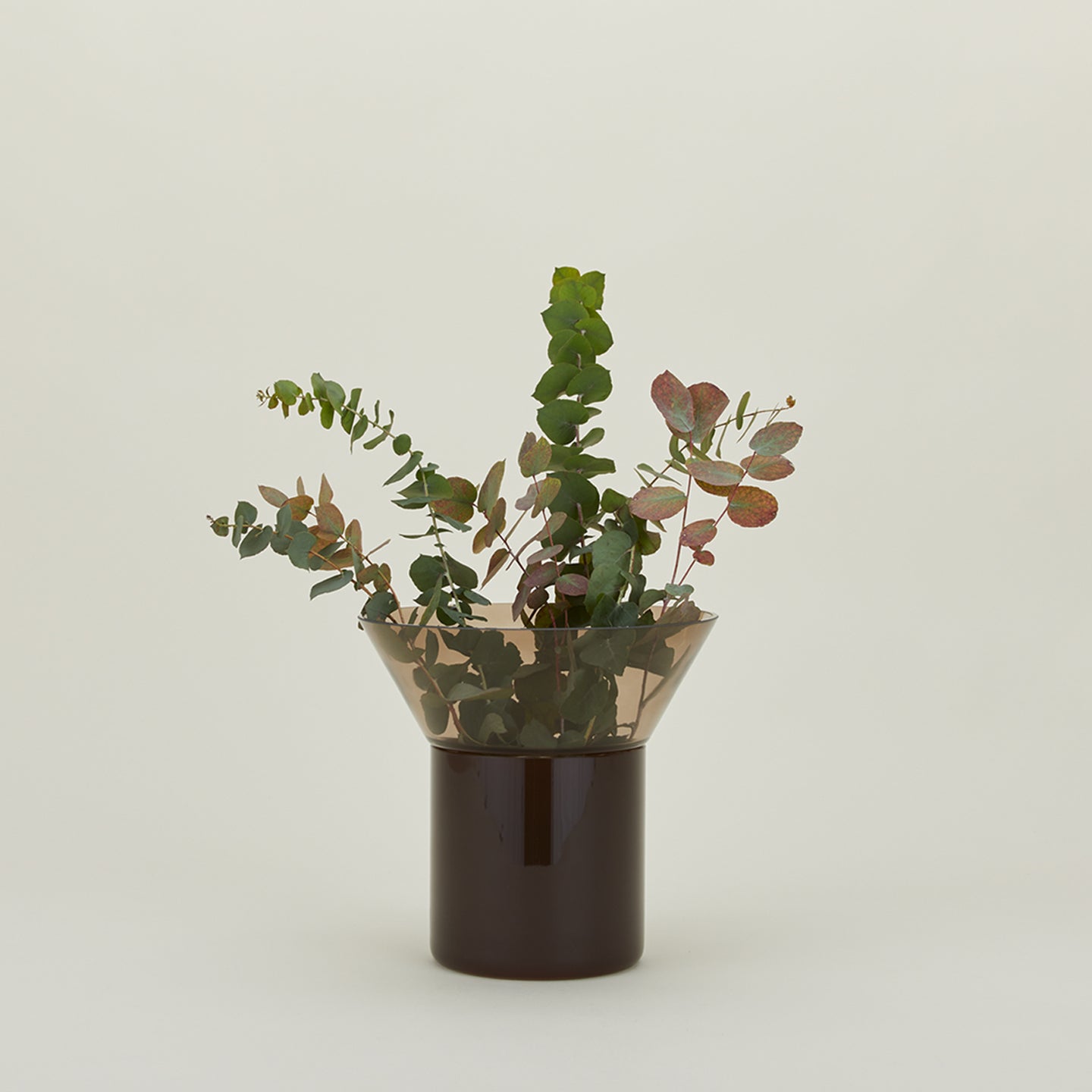 Georg Glass Vase - Smoke
