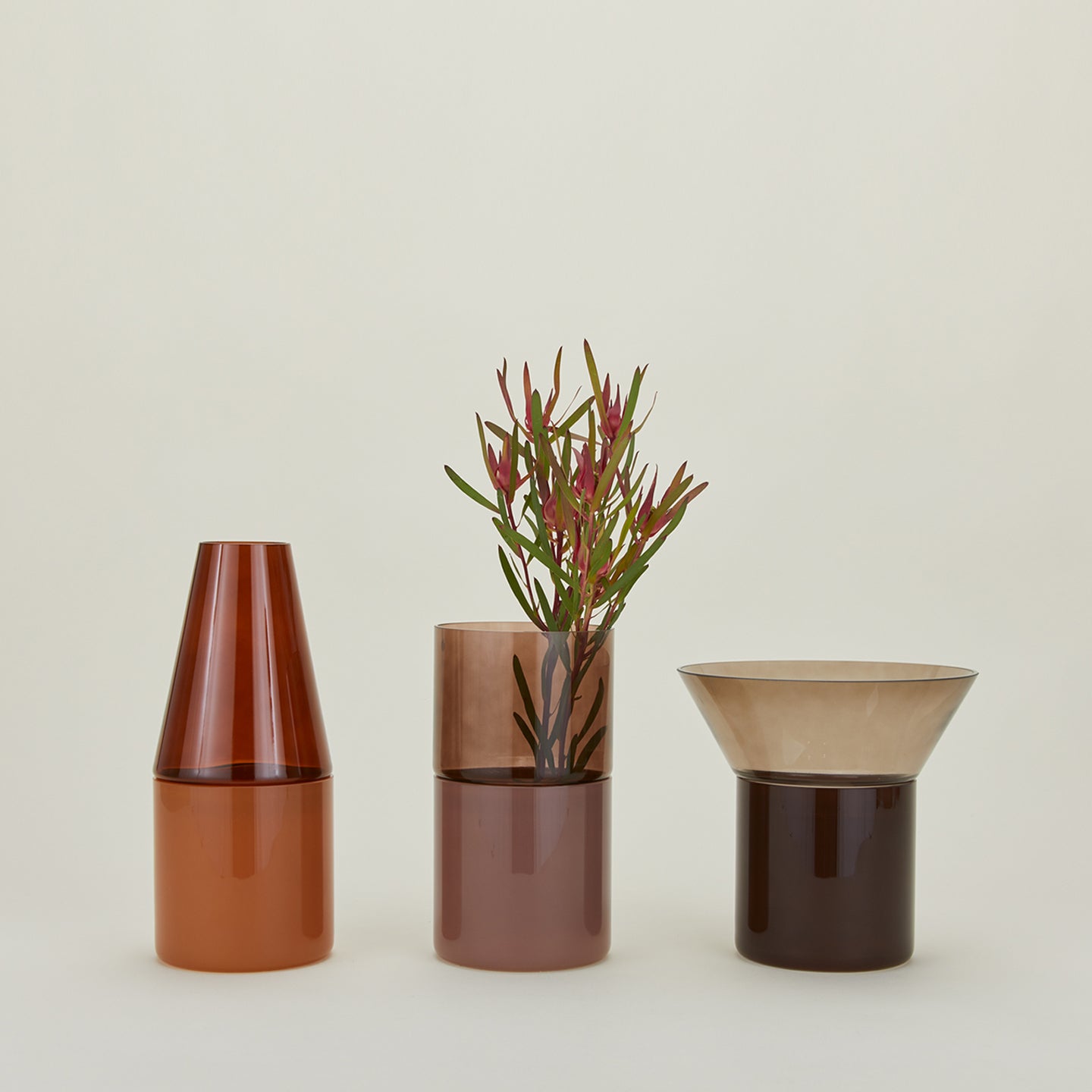 Georg Glass Vase - Smoke