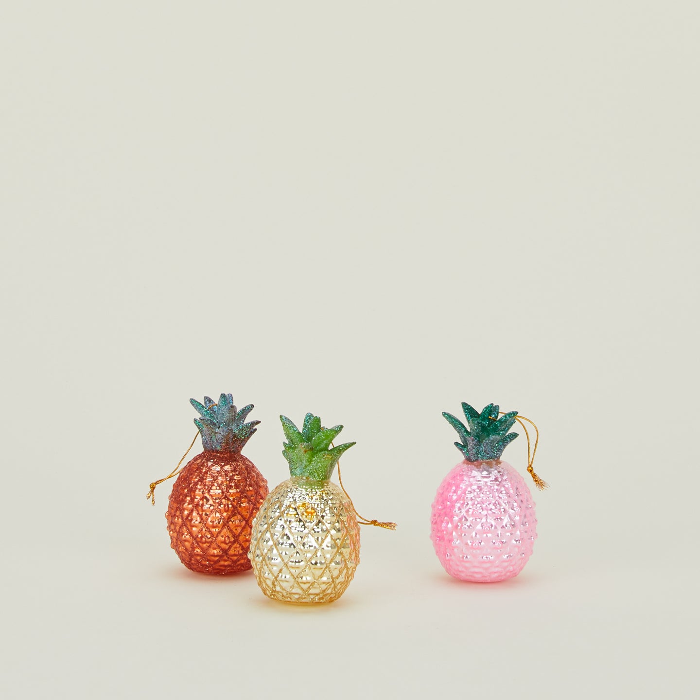 Pineapple Ornament, Set of 3
