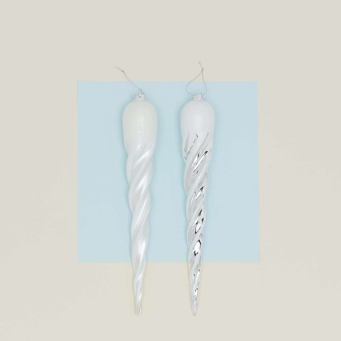 Icicle Ornament, Set of 2 - Large