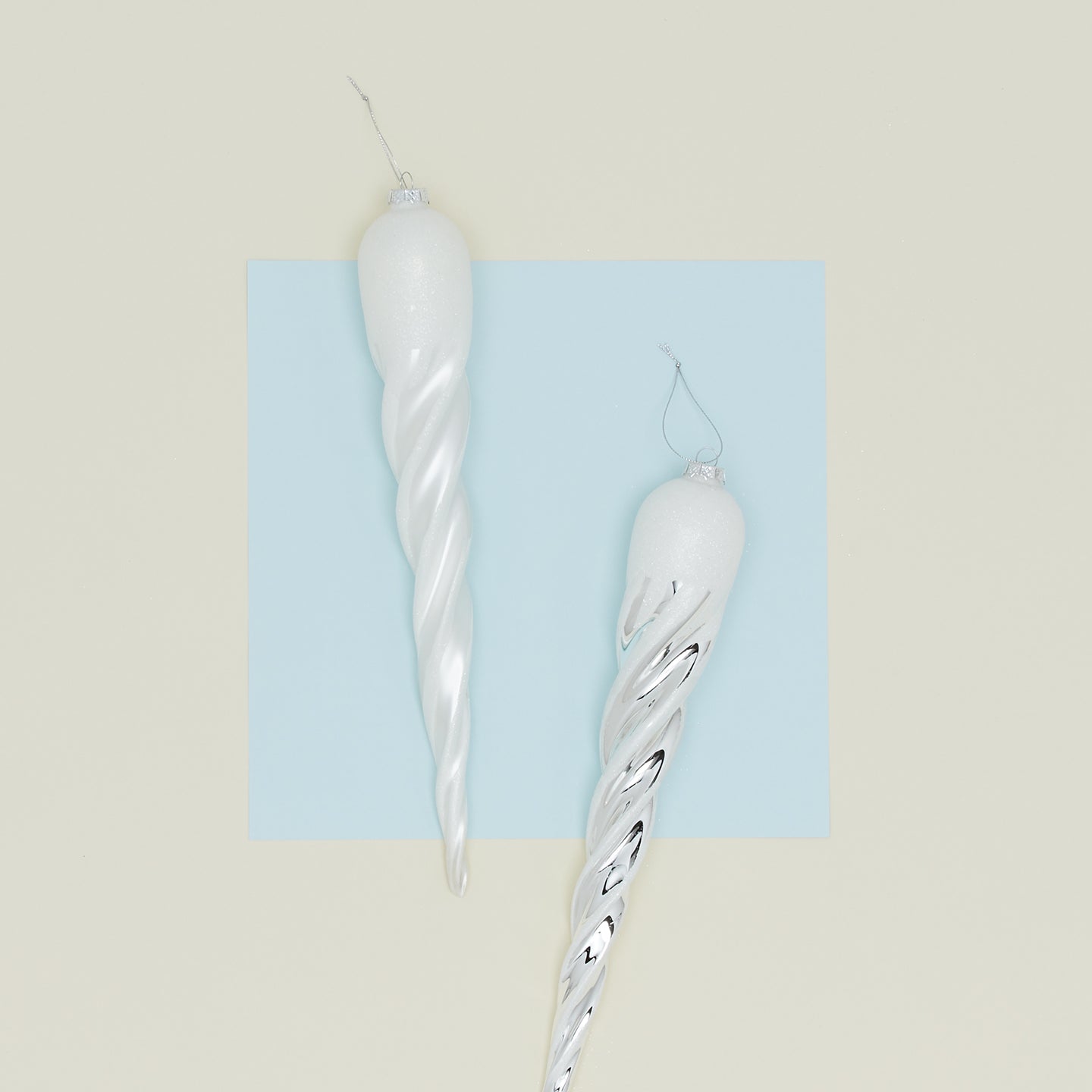 Icicle Ornament, Set of 2 - Large