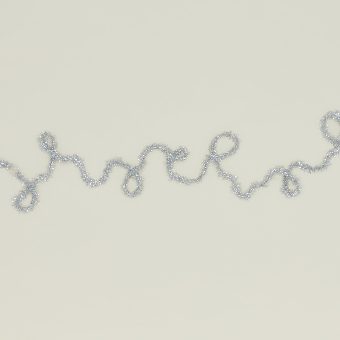 Twisted Tinsel Trim - Silver