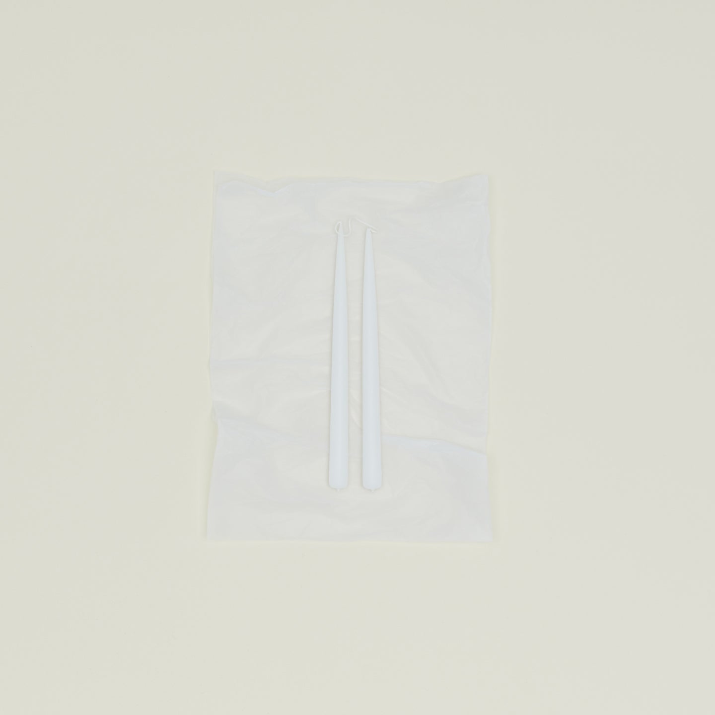 Hand Dipped Taper Set - White