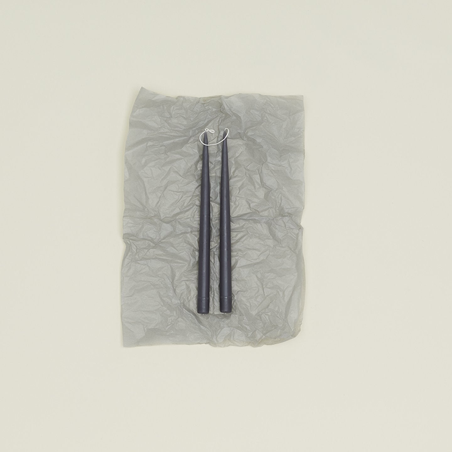 Hand Dipped Taper Set - Charcoal