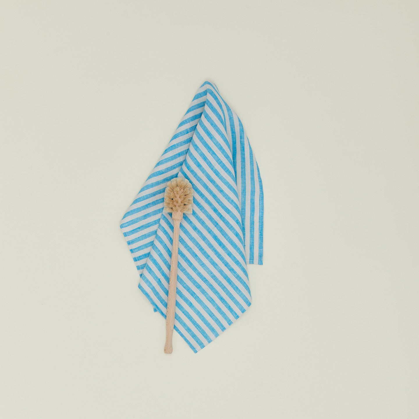 Chambray Stripe Kitchen Towel - Blue