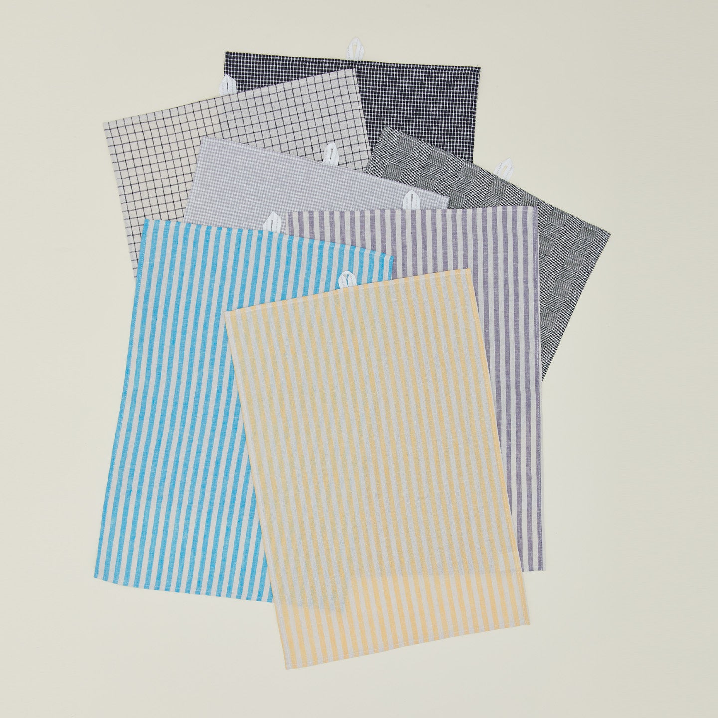 Chambray Stripe Kitchen Towel - Blue