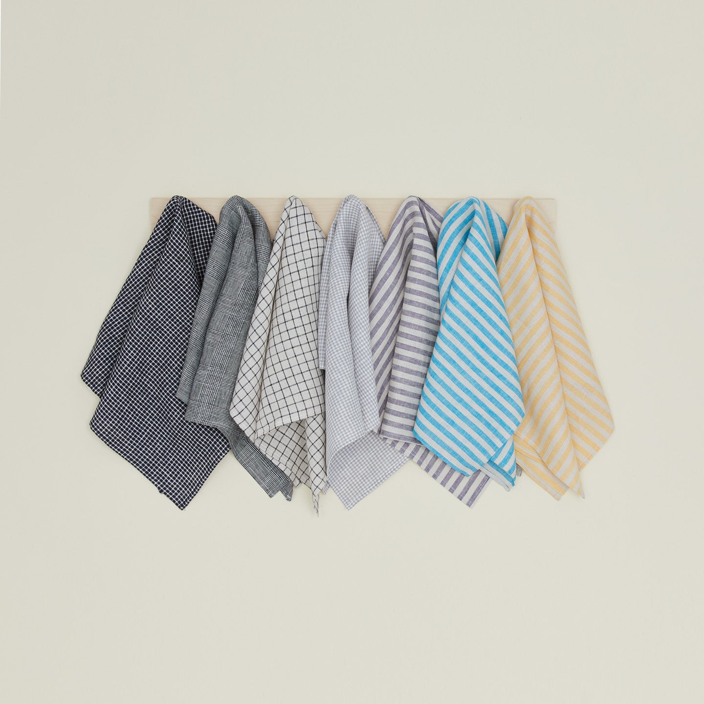 Chambray Stripe Kitchen Towel - Grey