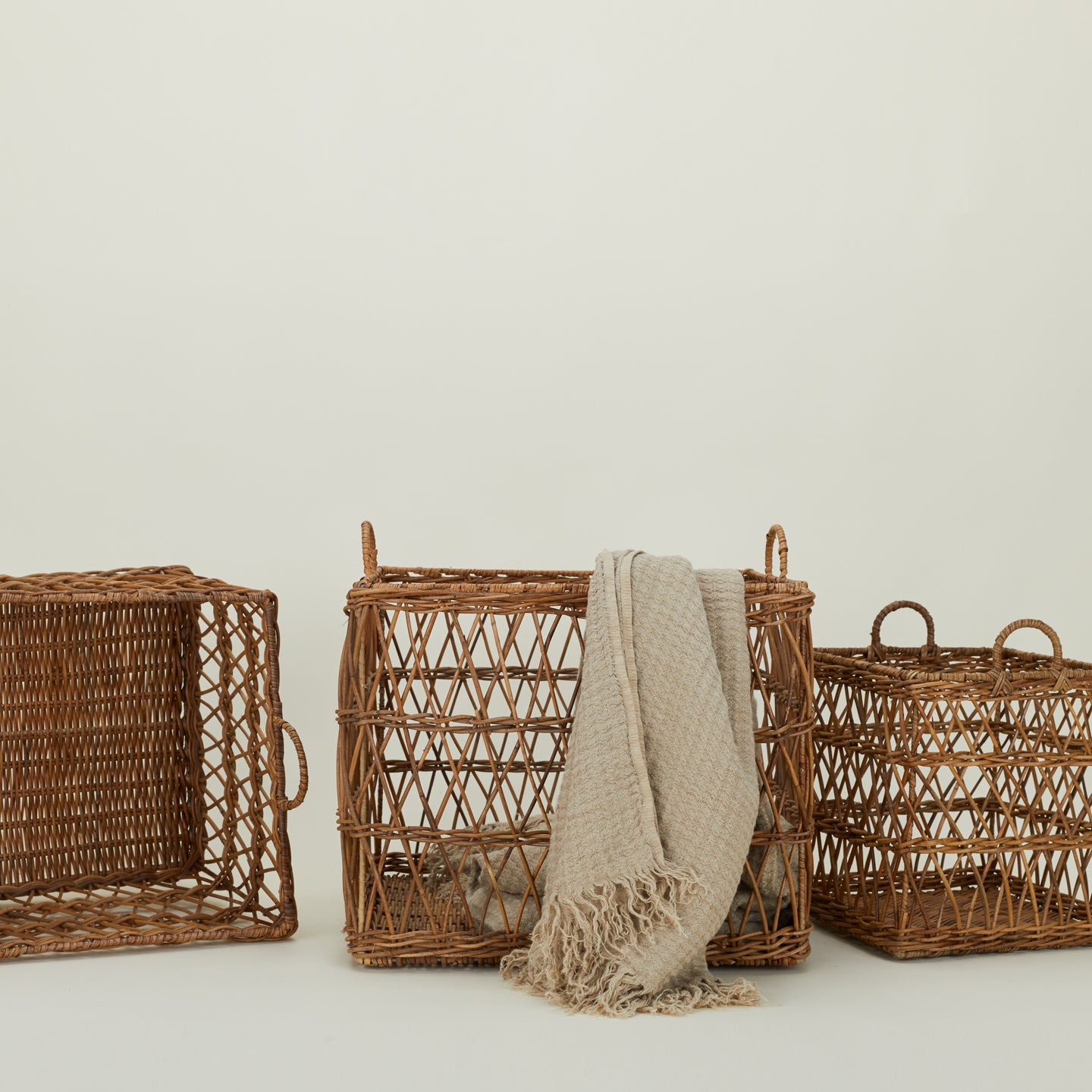 Kuta Rattan Baskets - Set of 3