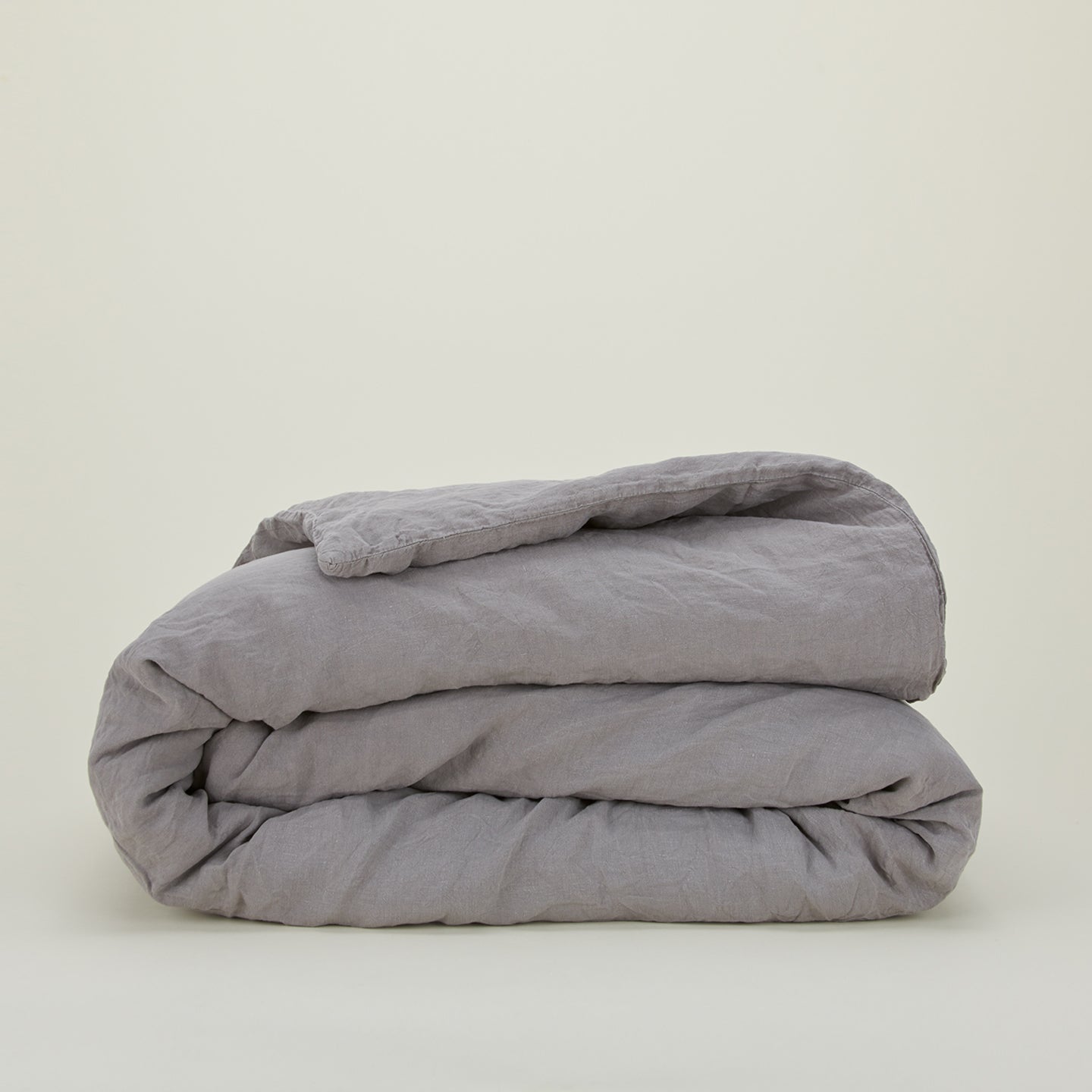 Simple Linen Duvet - Dark Grey