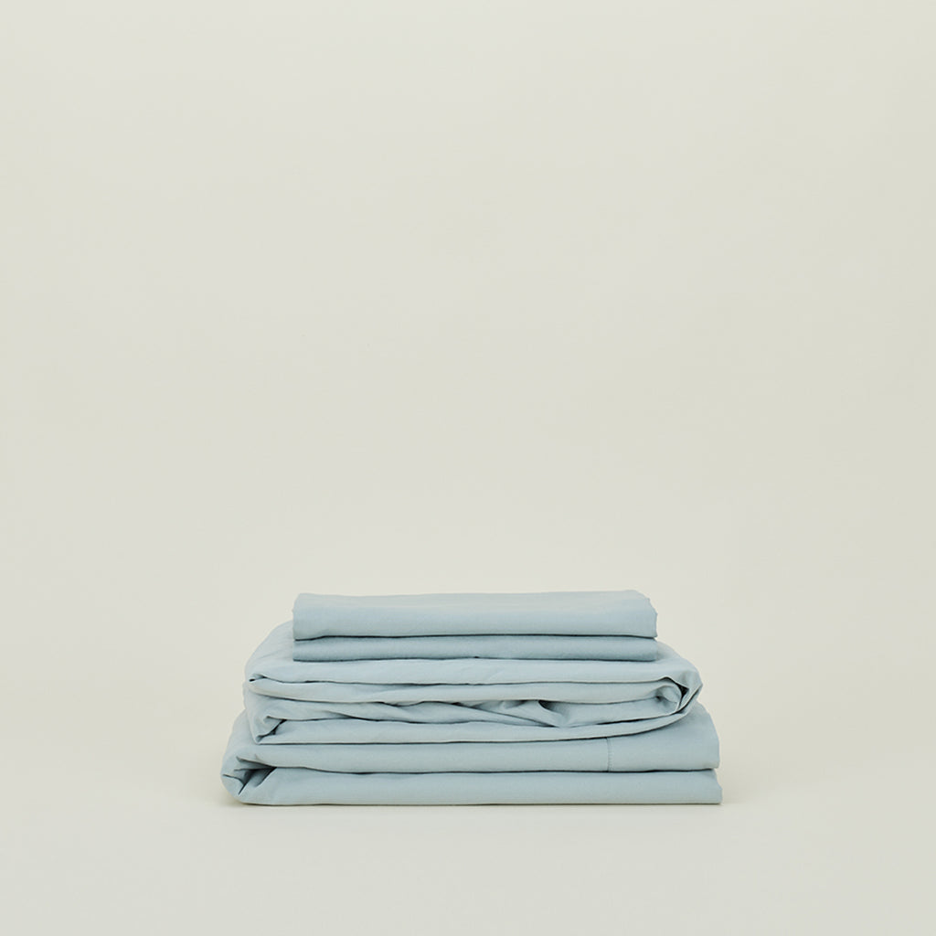Essential Percale Sheet Set - Sky – Hawkins New York