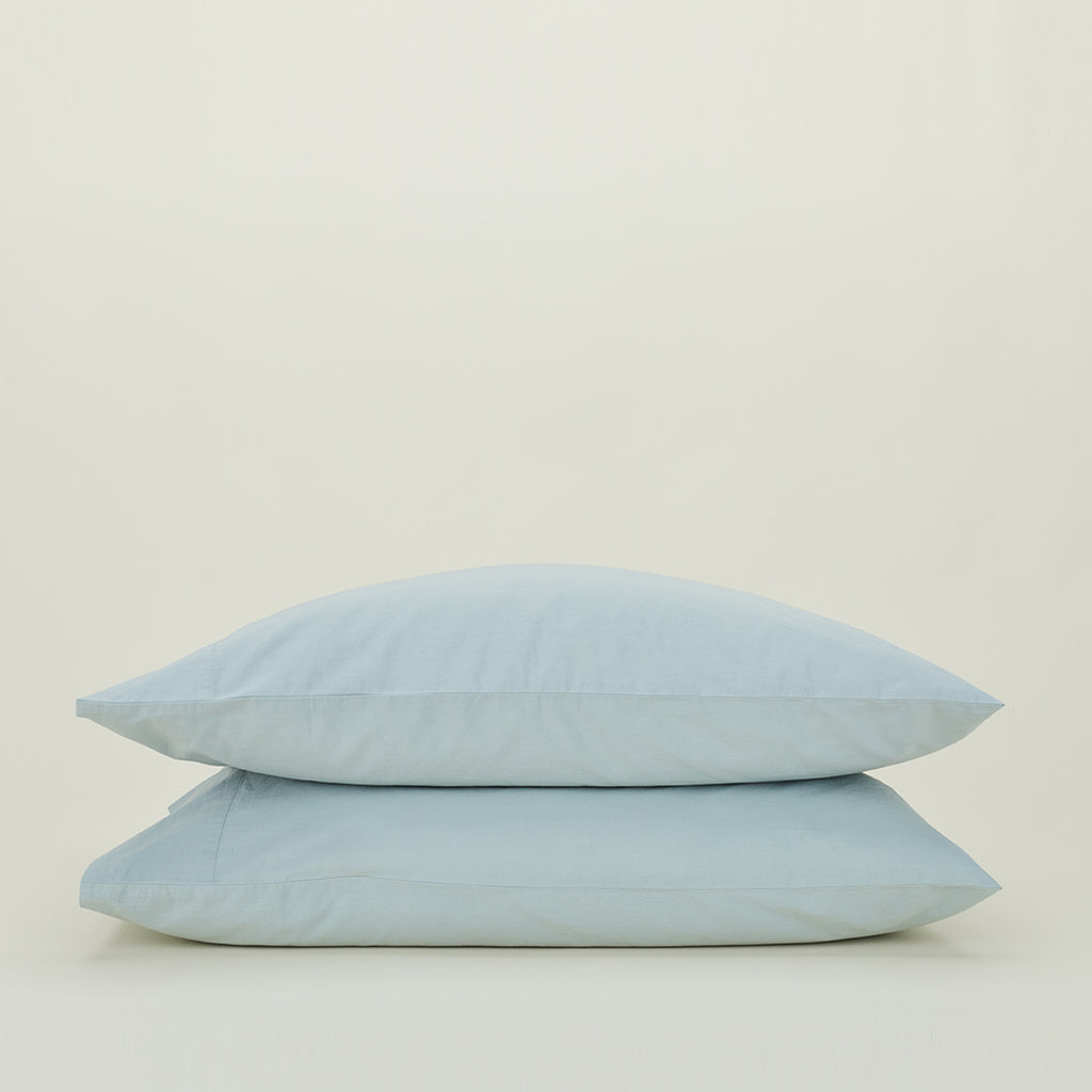 Essential Percale Pillowcases, Set of 2 Sky Hawkins New York