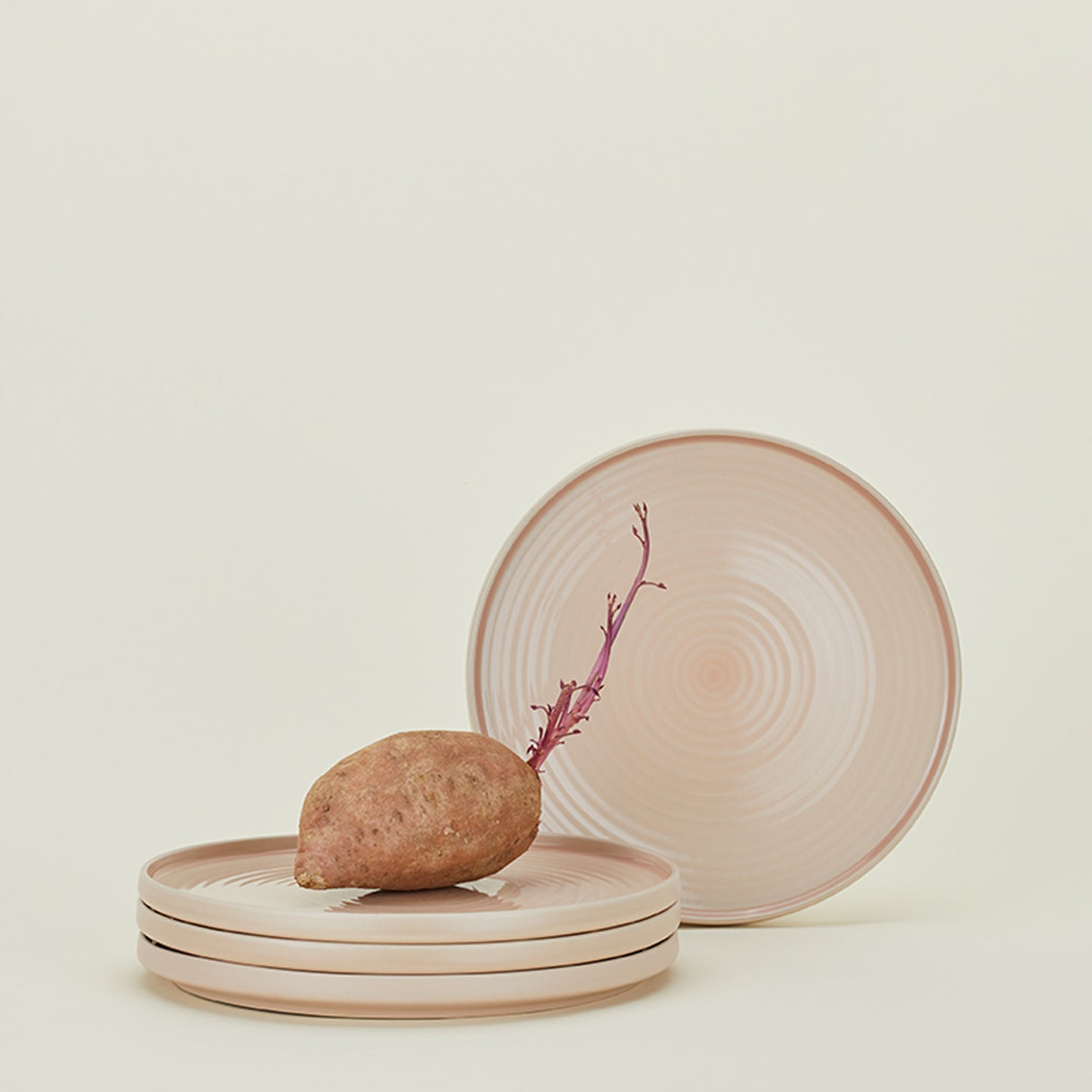 Essential Dinner Plate, Set of 4 - Blush
