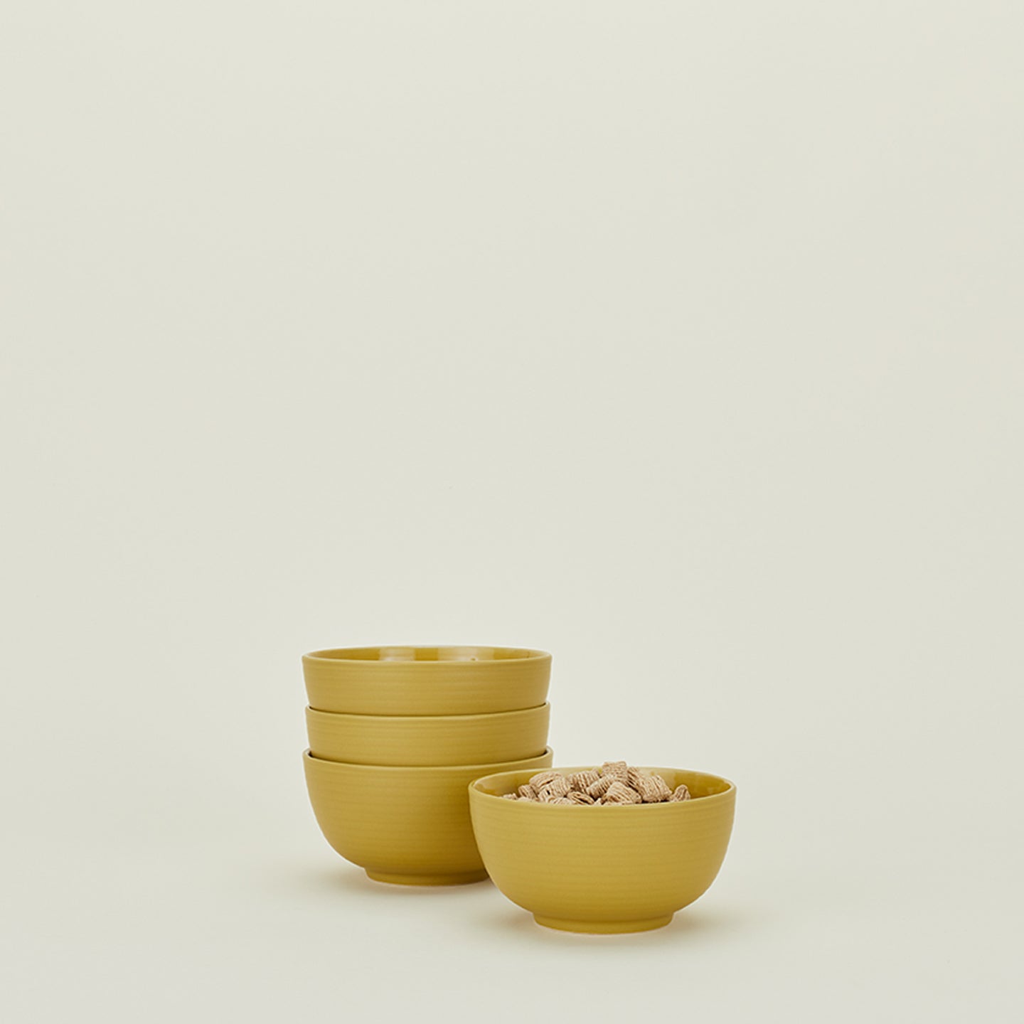Essential Large Bowl, Set of 4 - Mustard