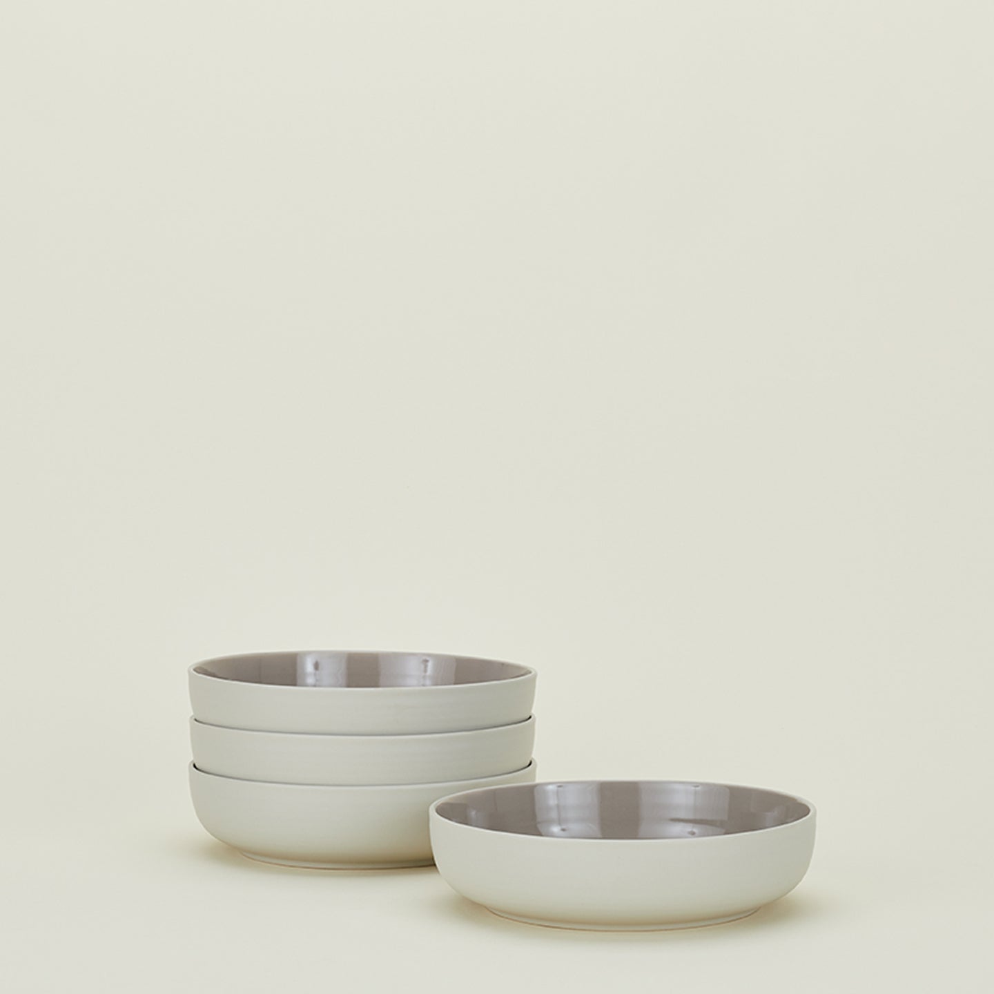 Essential Dinnerware, 16 Piece Set - Light Grey
