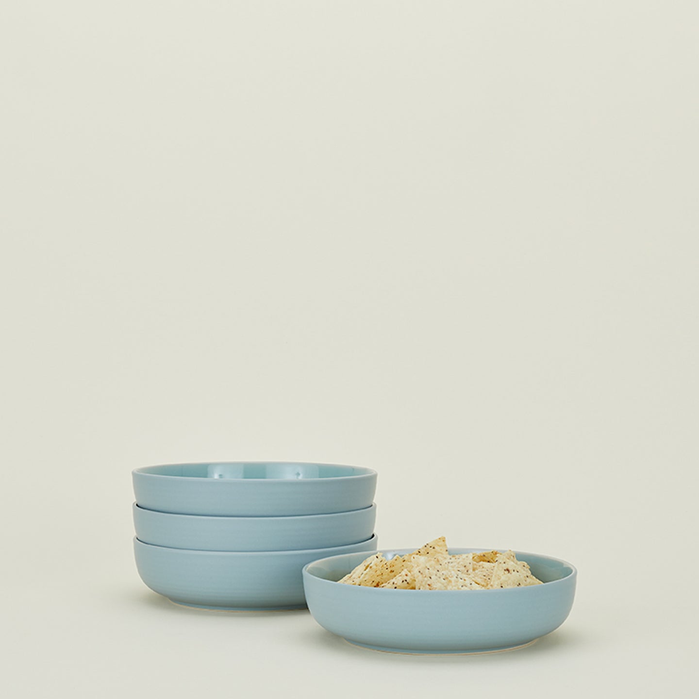 Essential Low Bowl, Set of 4 - Sky