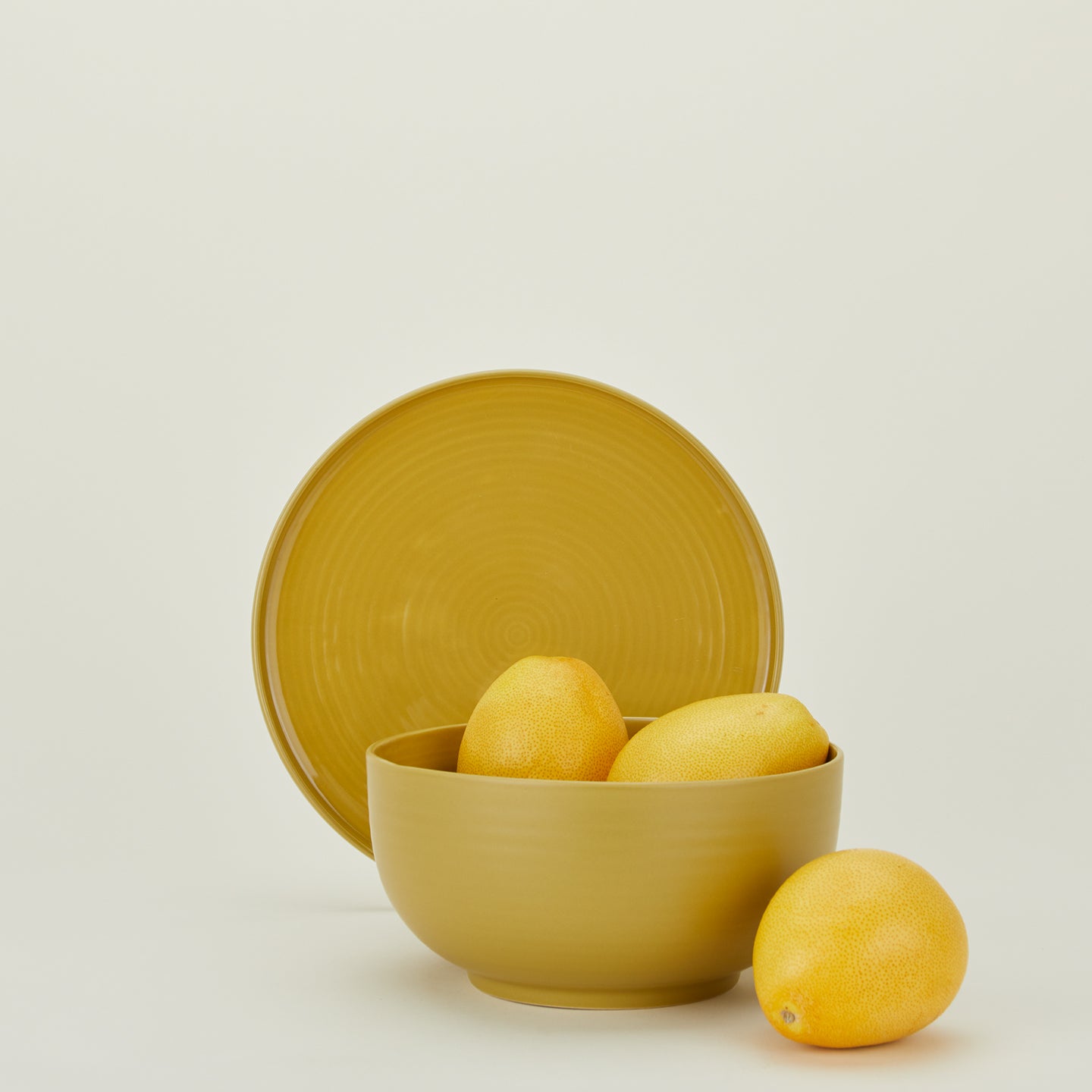 Essential Serveware, 2 Piece Set - Mustard