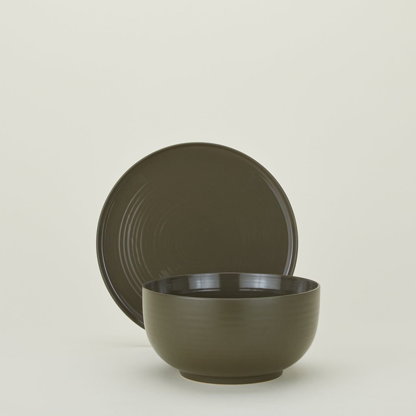 Essential Serveware, 2 Piece Set - Olive