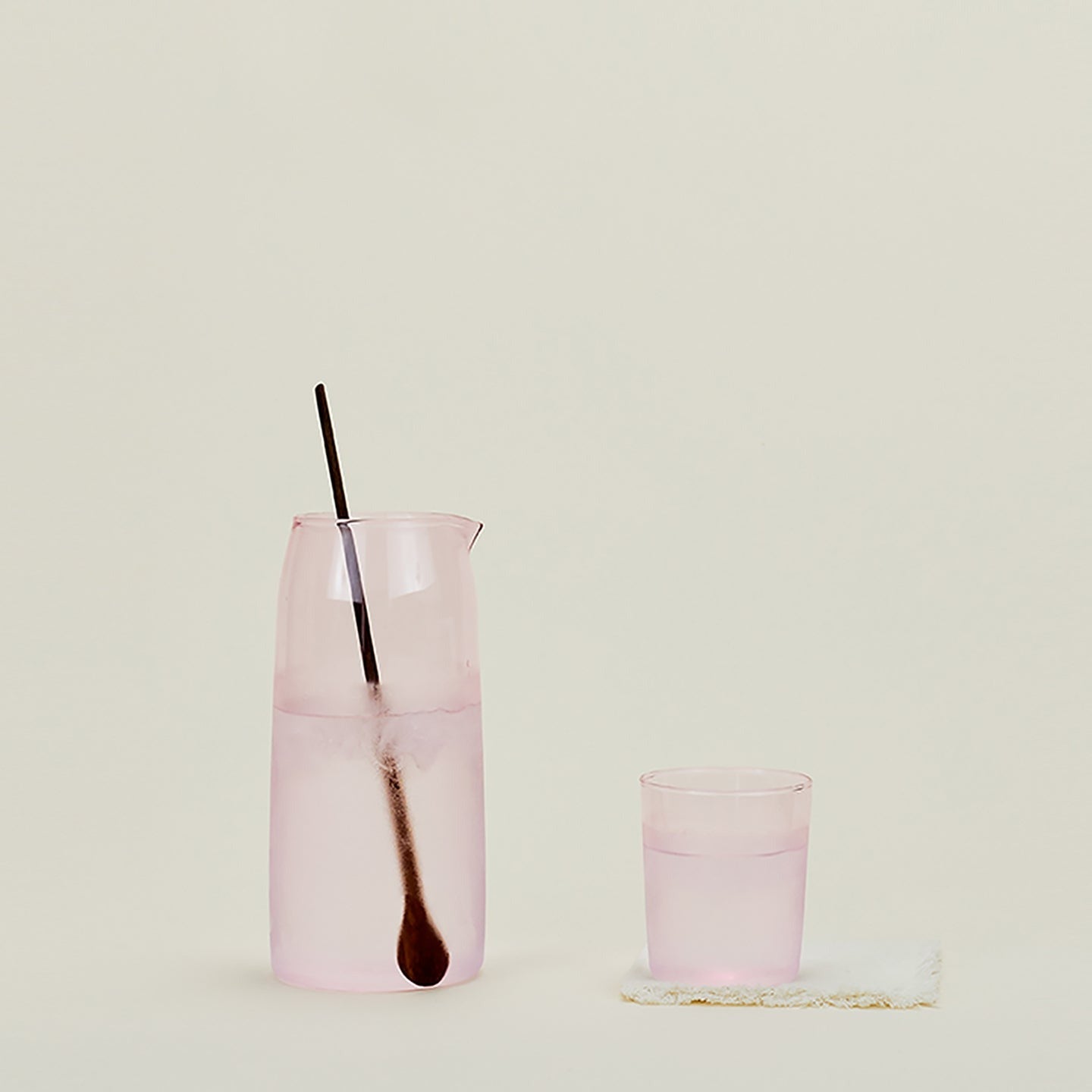 Essential Glassware Pitcher - Blush