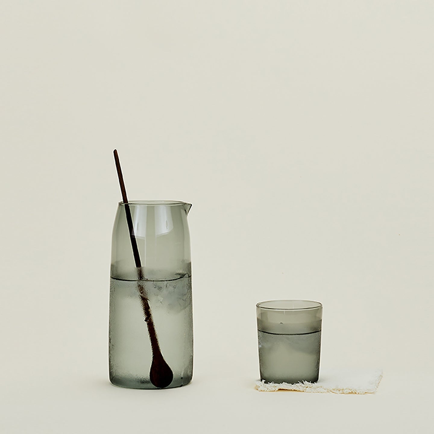 Essential Glassware Pitcher - Smoke