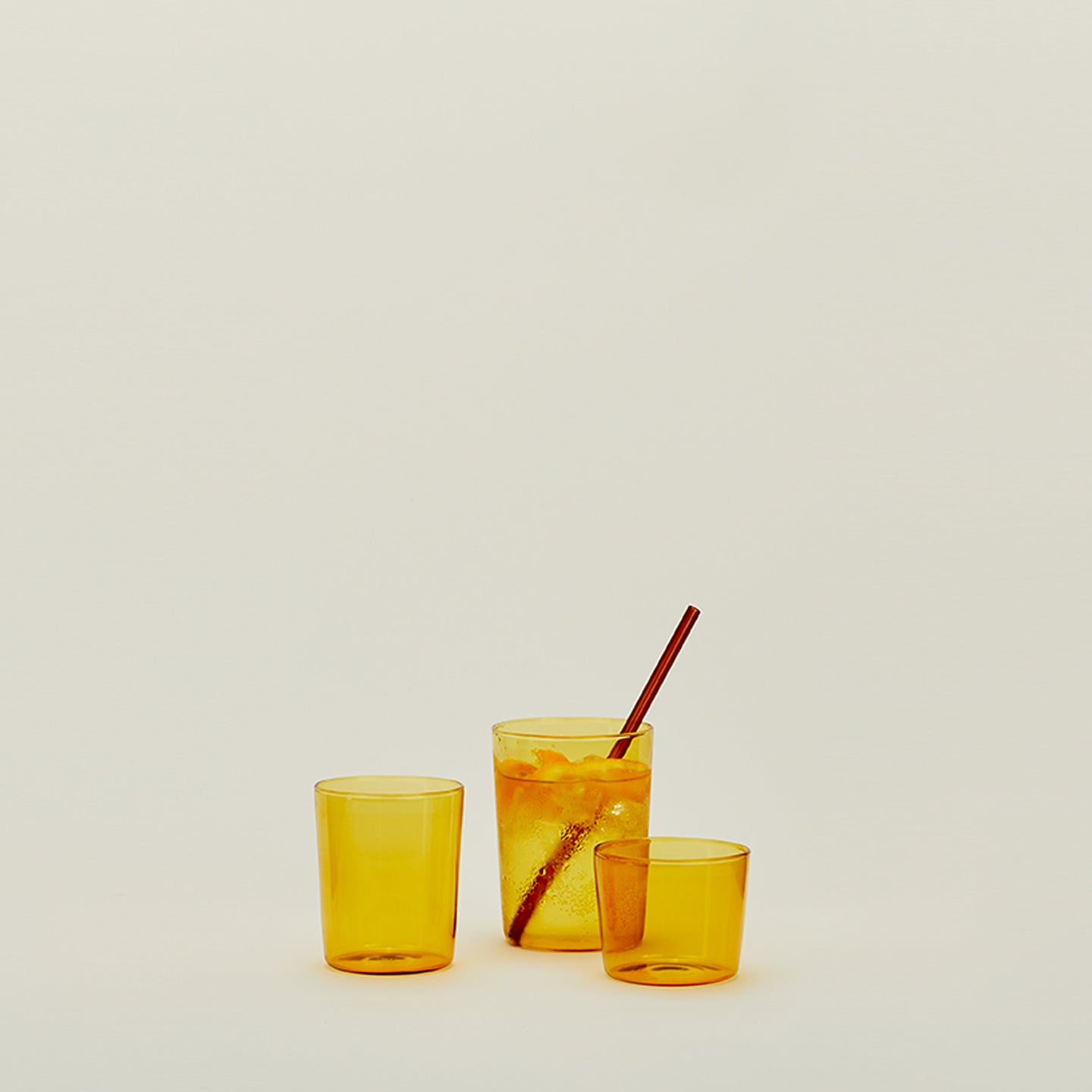 Essential Glassware, Set of 4 - Amber