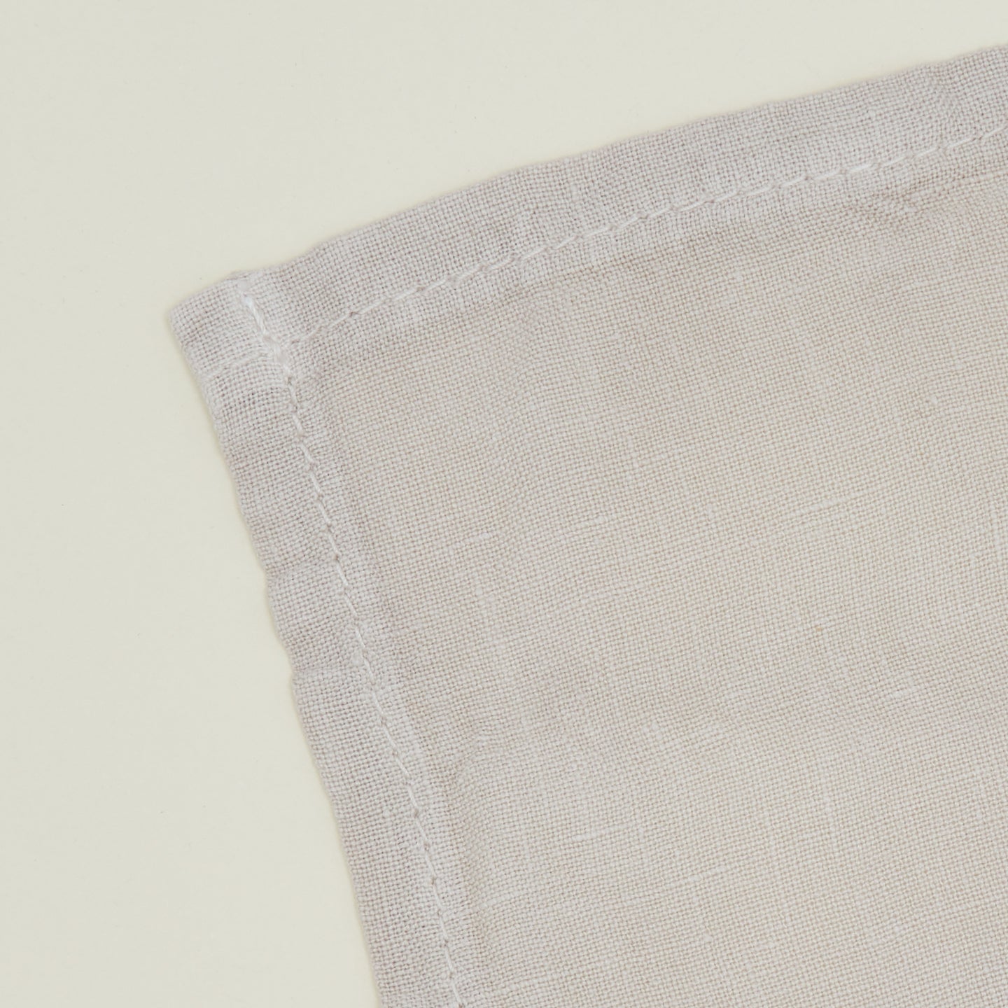 Simple Linen Cocktail Napkin, Set of 4 - Light Grey