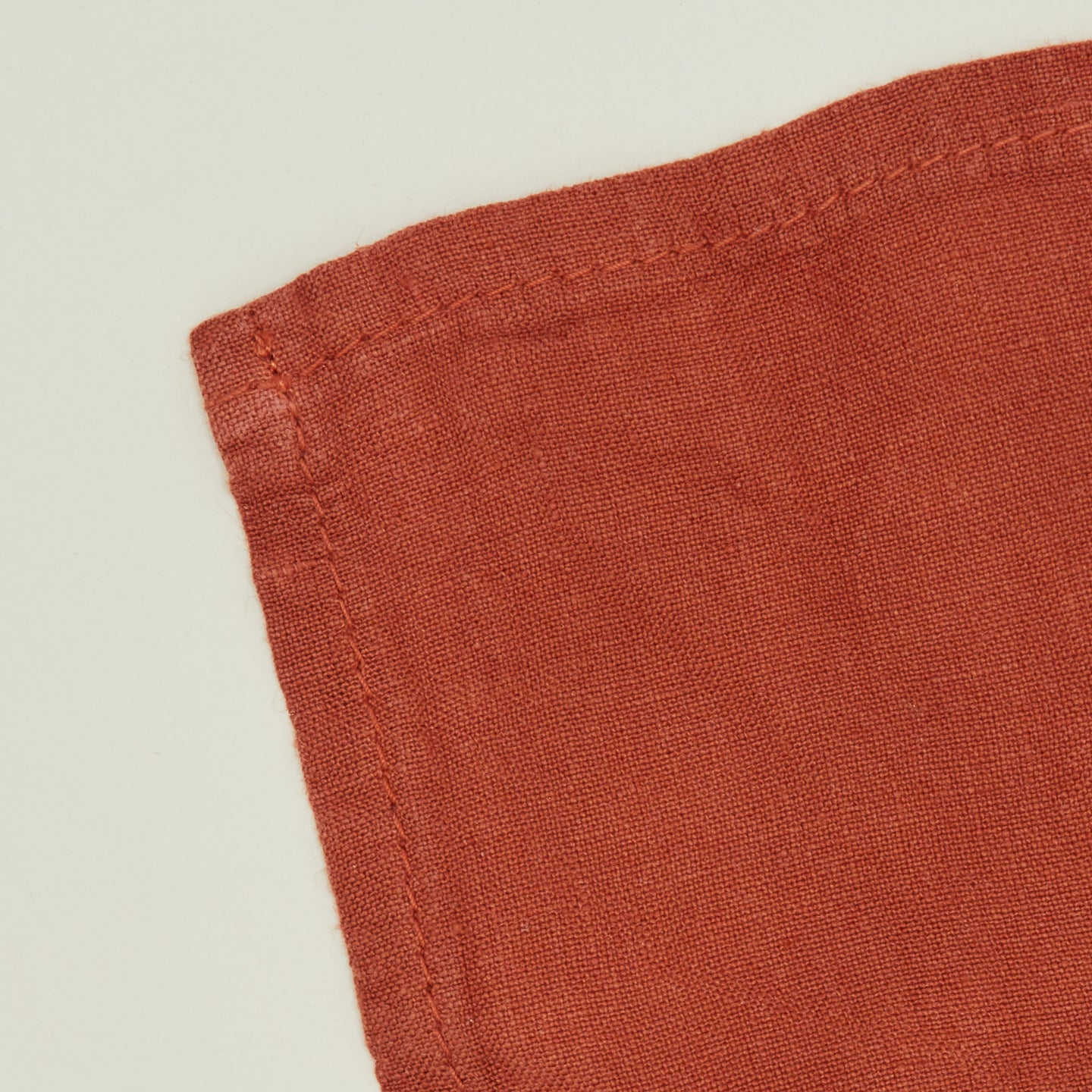 Simple Linen Cocktail Napkin, Set of 4 - Rust
