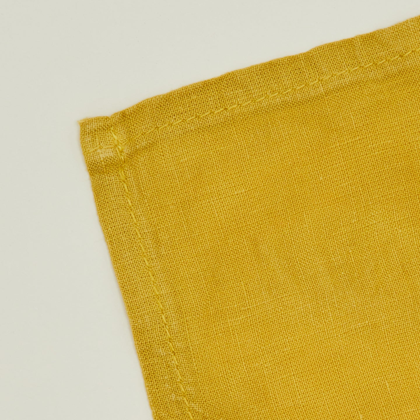 Simple Linen Cocktail Napkin, Set of 4 - Mustard