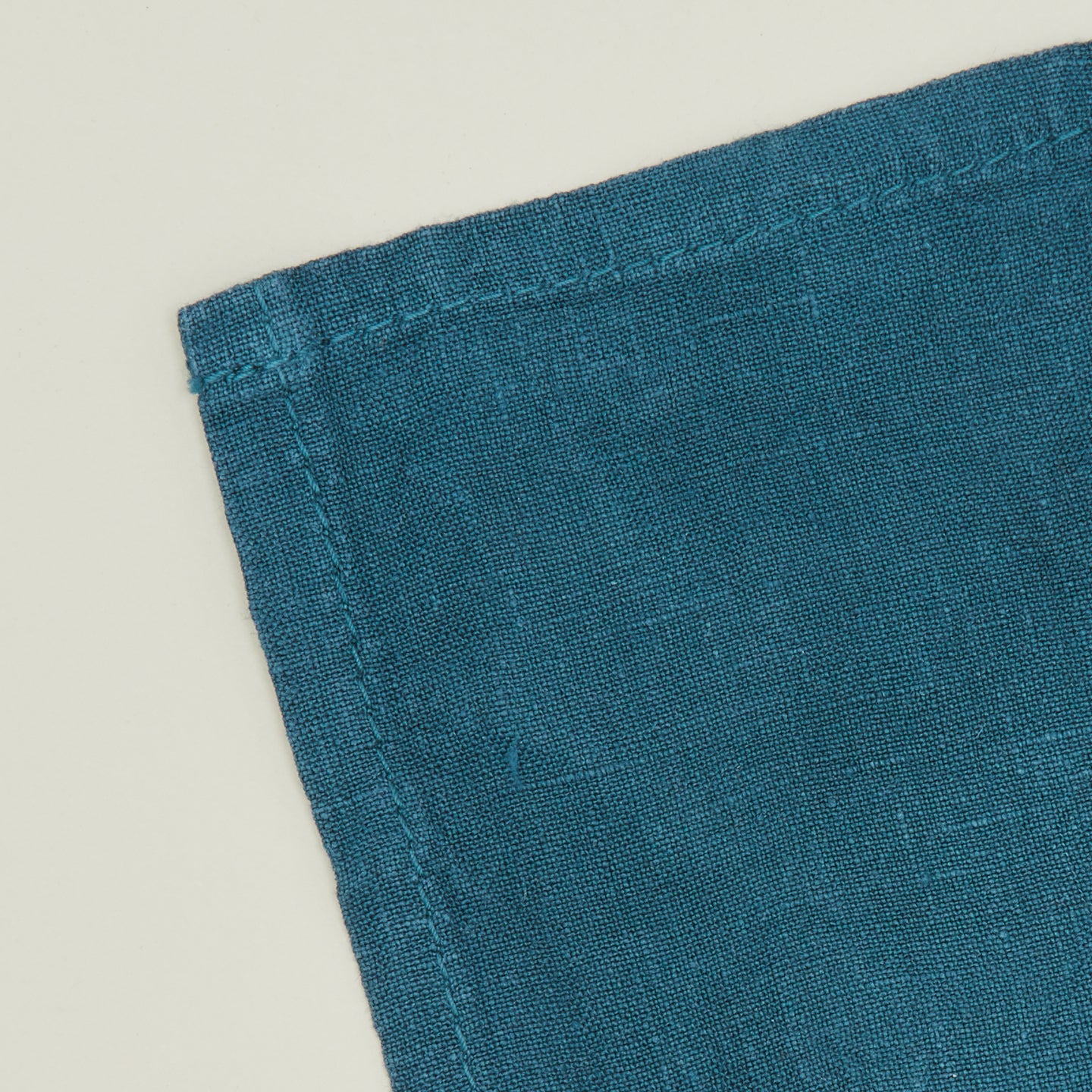 Simple Linen Cocktail Napkin, Set of 4 - Peacock