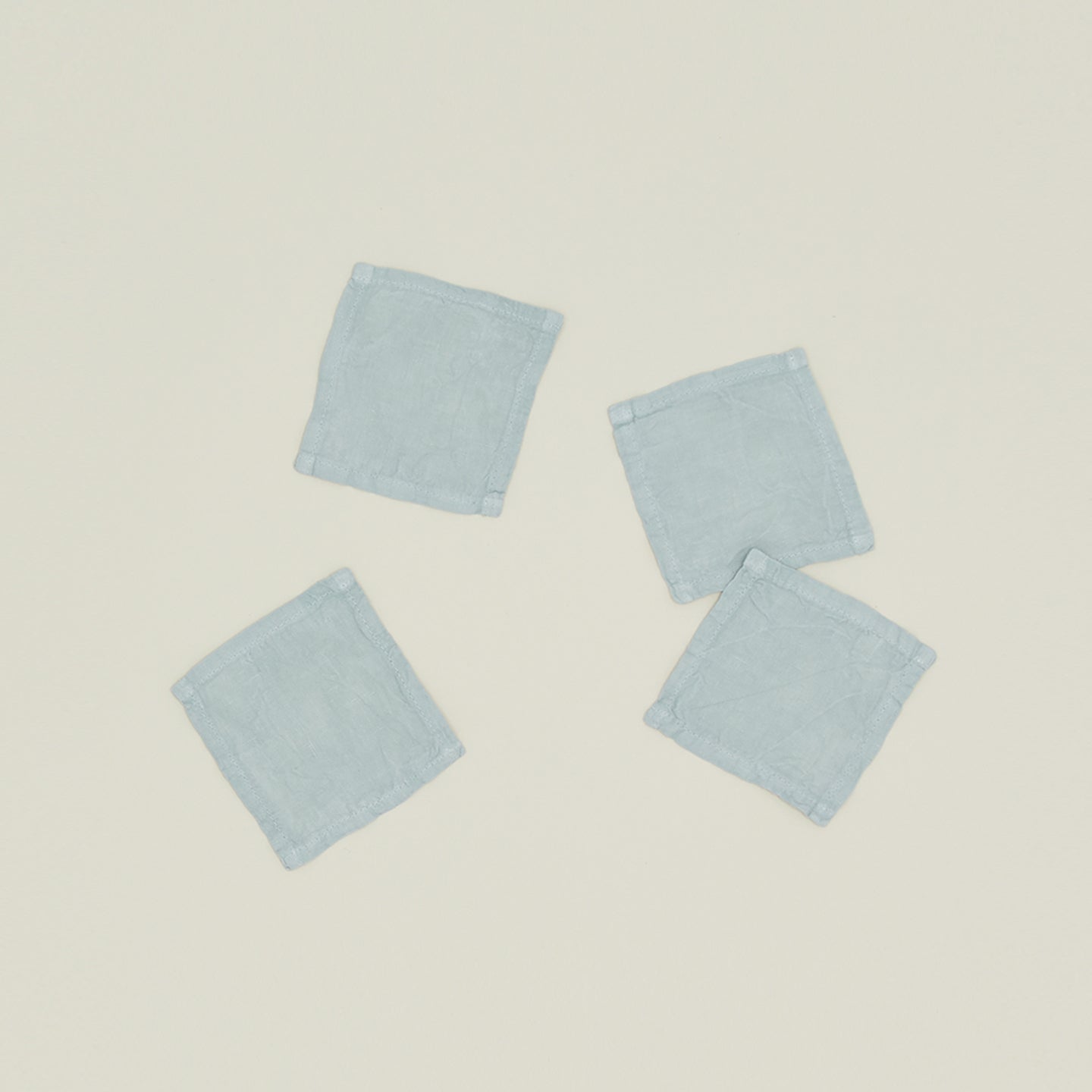 Simple Linen Cocktail Napkin, Set of 4 - Sky