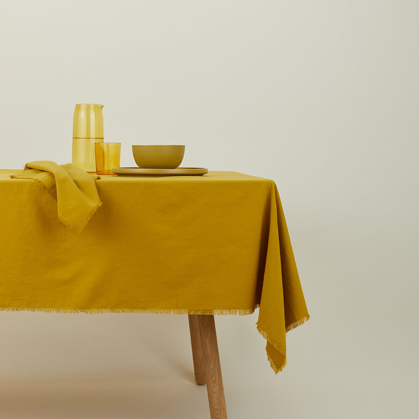 Essential Cotton Tablecloth - Mustard