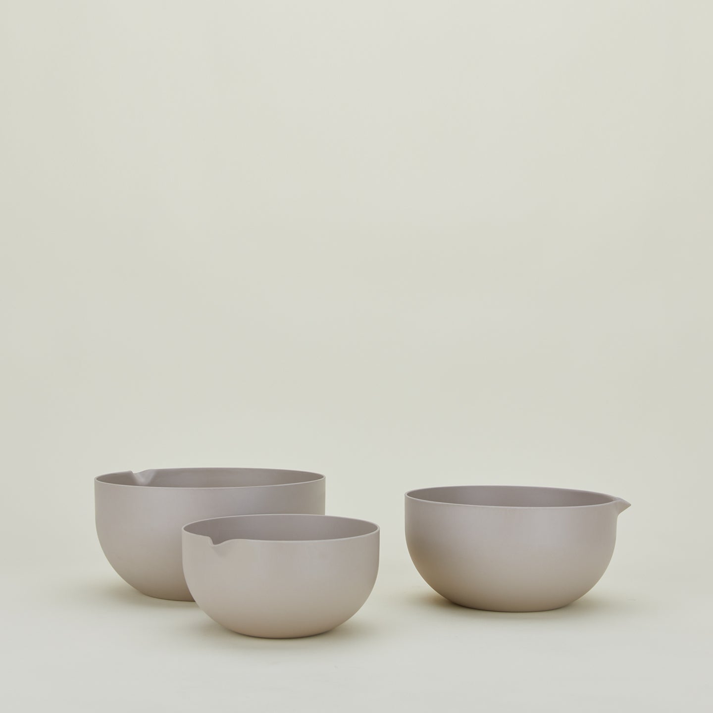 Essential Mixing Bowls, Set of 3 - Light Grey