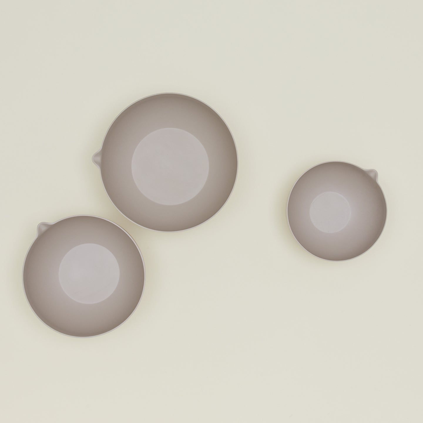 Essential Mixing Bowls, Set of 3 - Light Grey