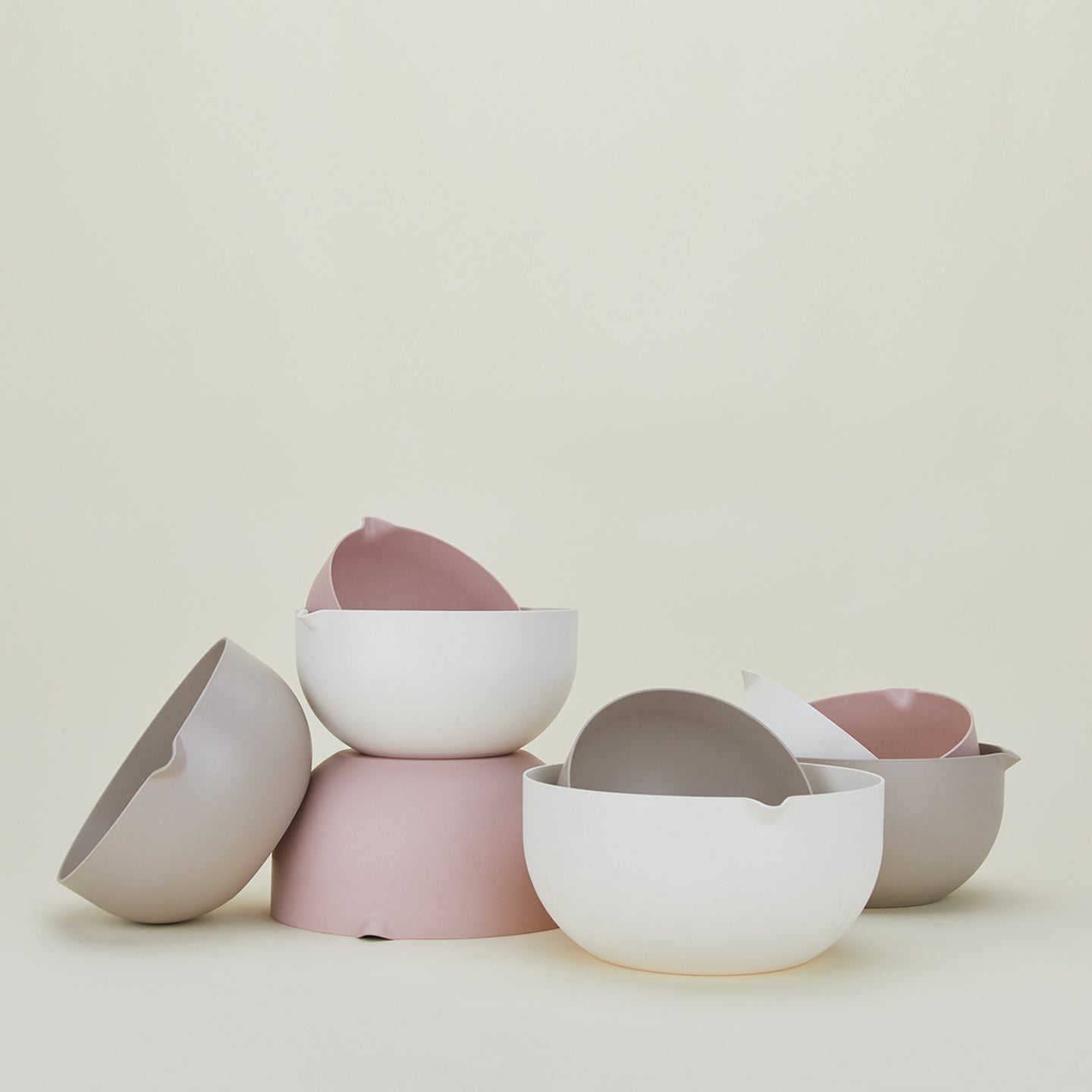 Essential Mixing Bowls, Set of 3 - Blush