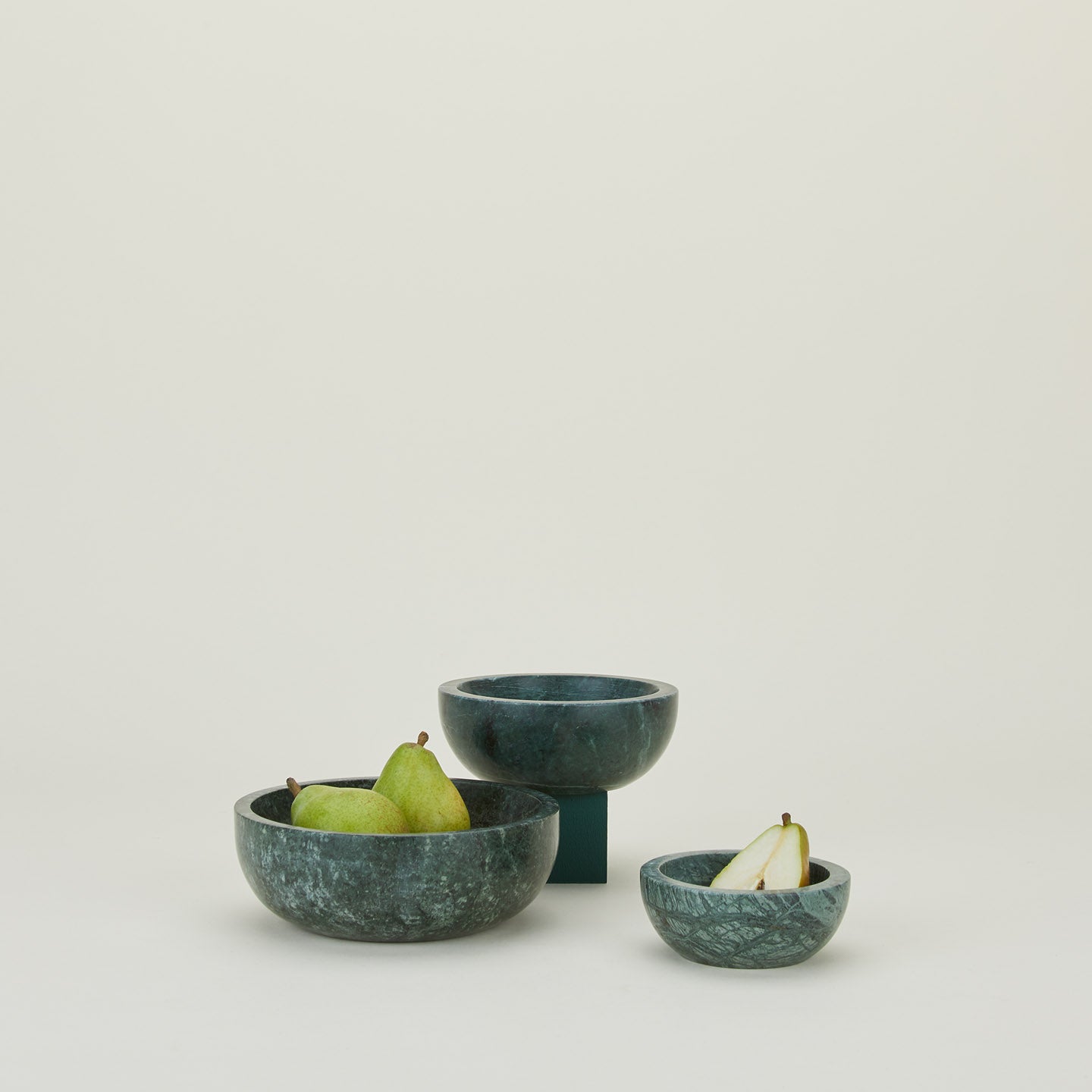 Simple Marble Bowl - Green