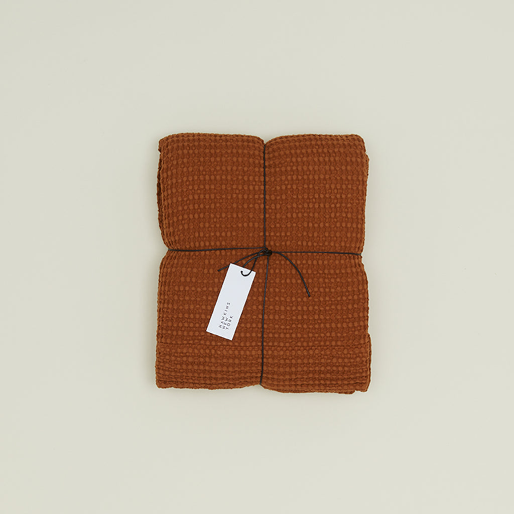 Terracotta Waffle Shower Curtain
