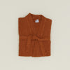 Simple Waffle Bathrobe - Terracotta