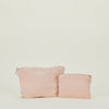 Simple Linen Zipper Pouch - Blush