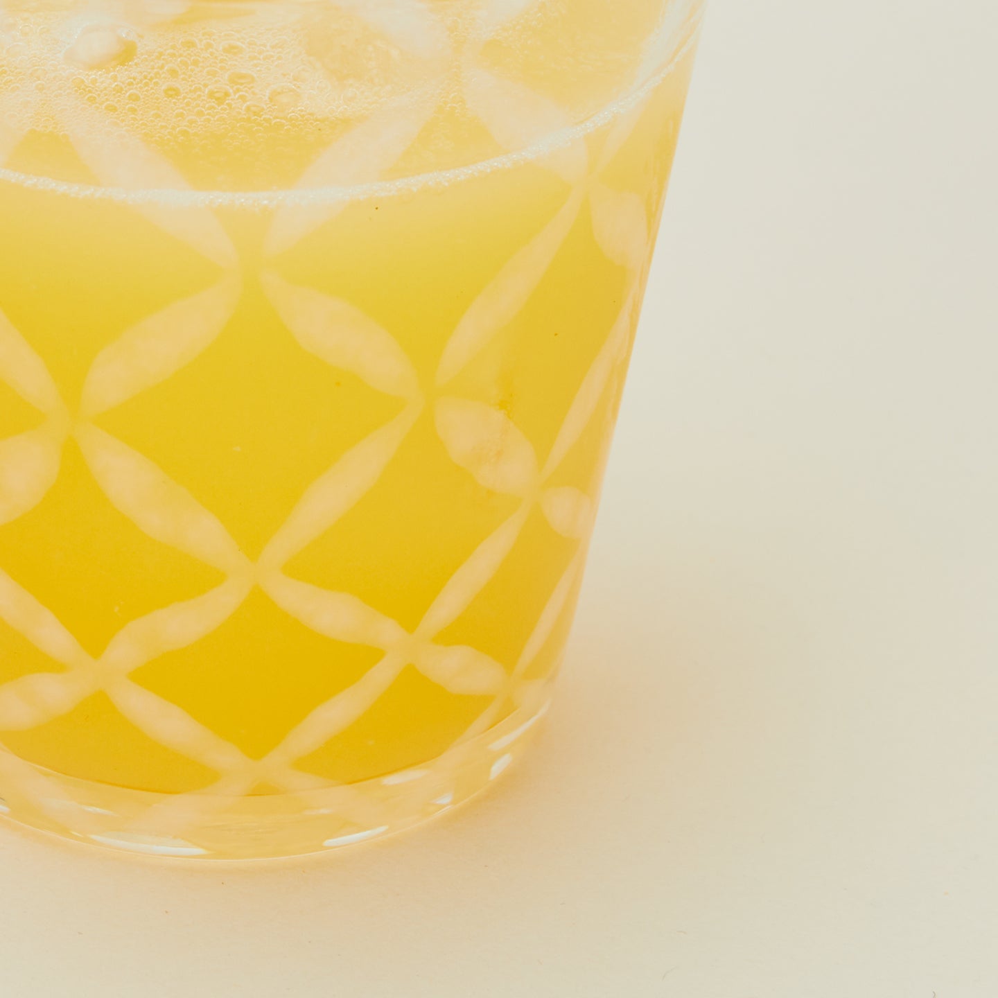 Flared Glass Tumbler - Grid