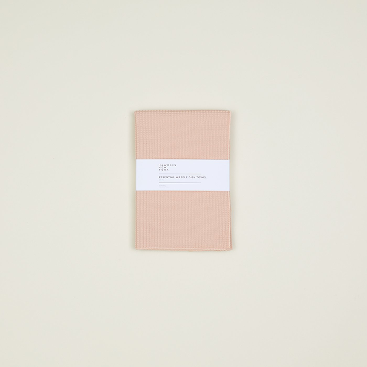 Essential Waffle Dish Towel - Blush/Terracotta