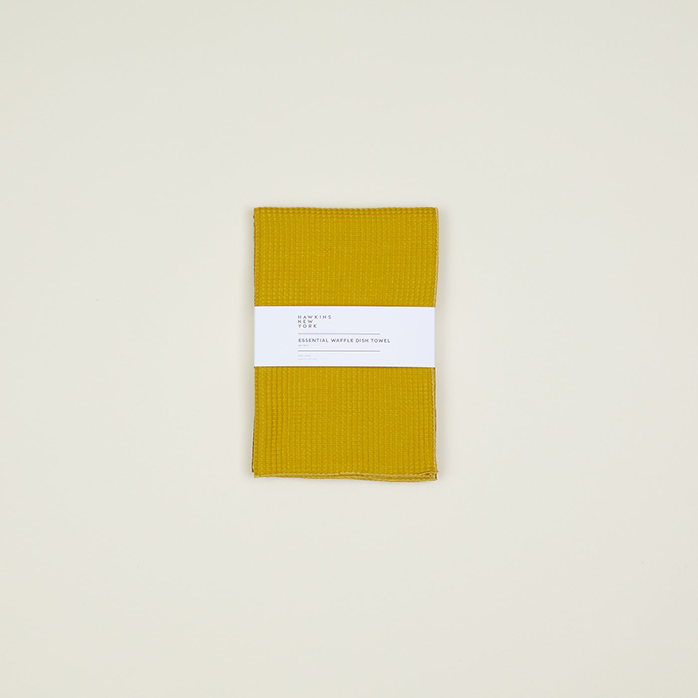 Essential Waffle Dish Towel - Mustard/Bronze