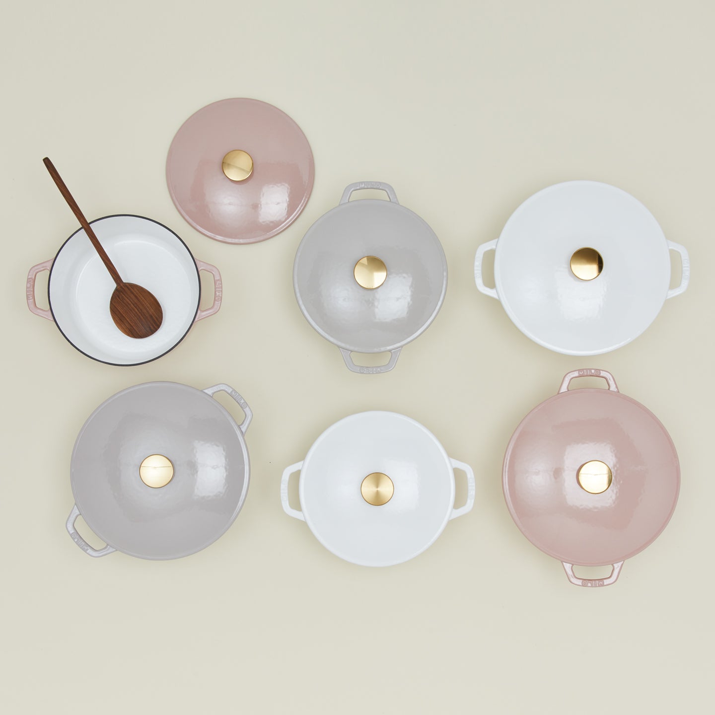 Enameled Cast Iron Dutch Oven - Blush