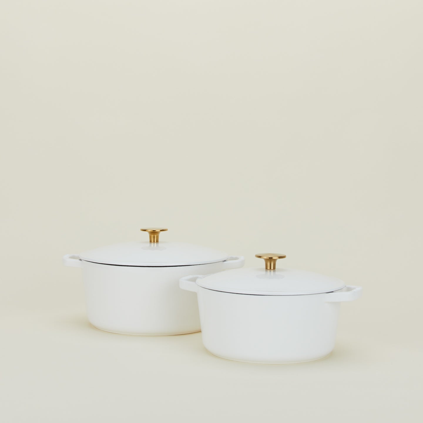 Enameled Cast Iron Dutch Oven - White