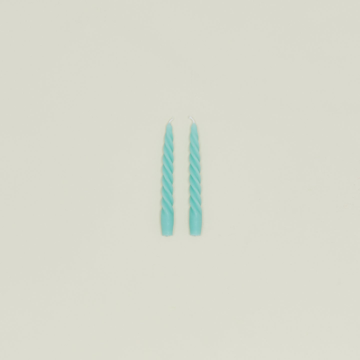 Twisted Taper Candle, Set of 2 - Sky