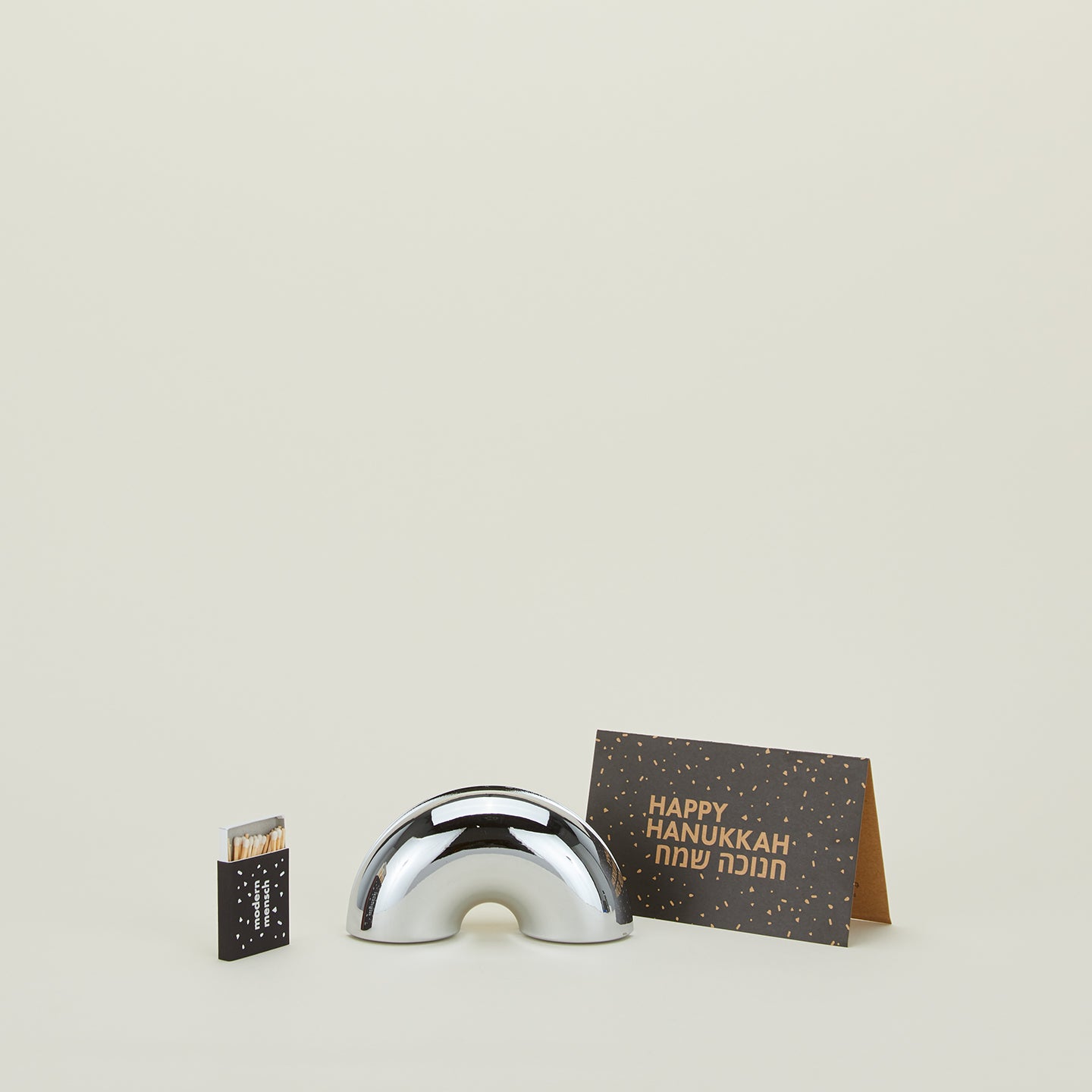 Modern Menorah - Chrome
