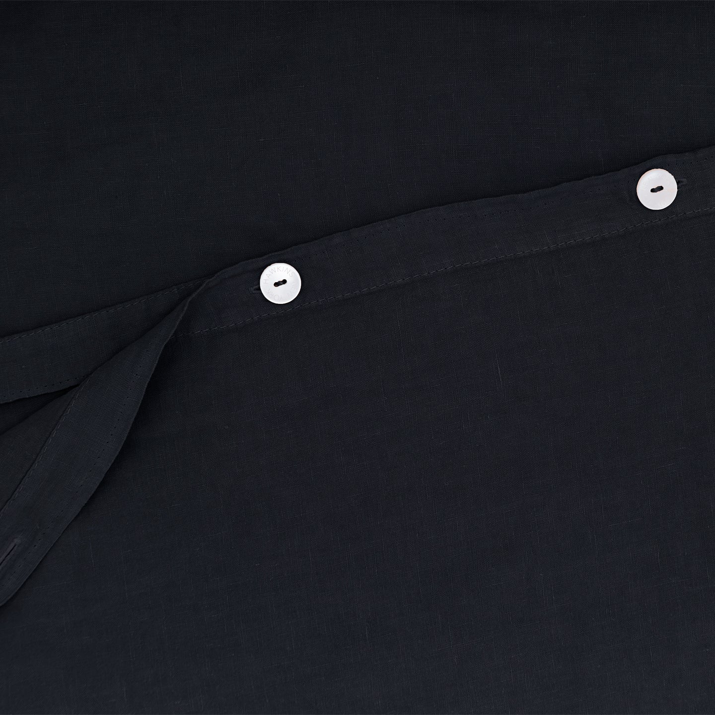 Simple Linen Duvet - Navy