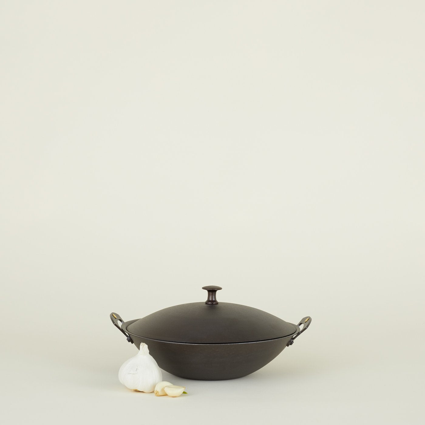 Spun Iron Wok + Lid