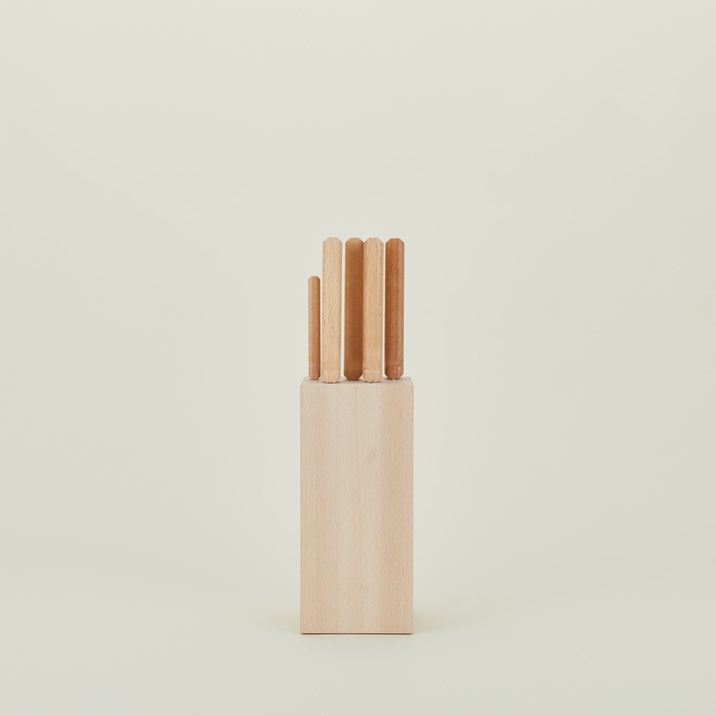 Beechwood Knives - Set of 5 + Block