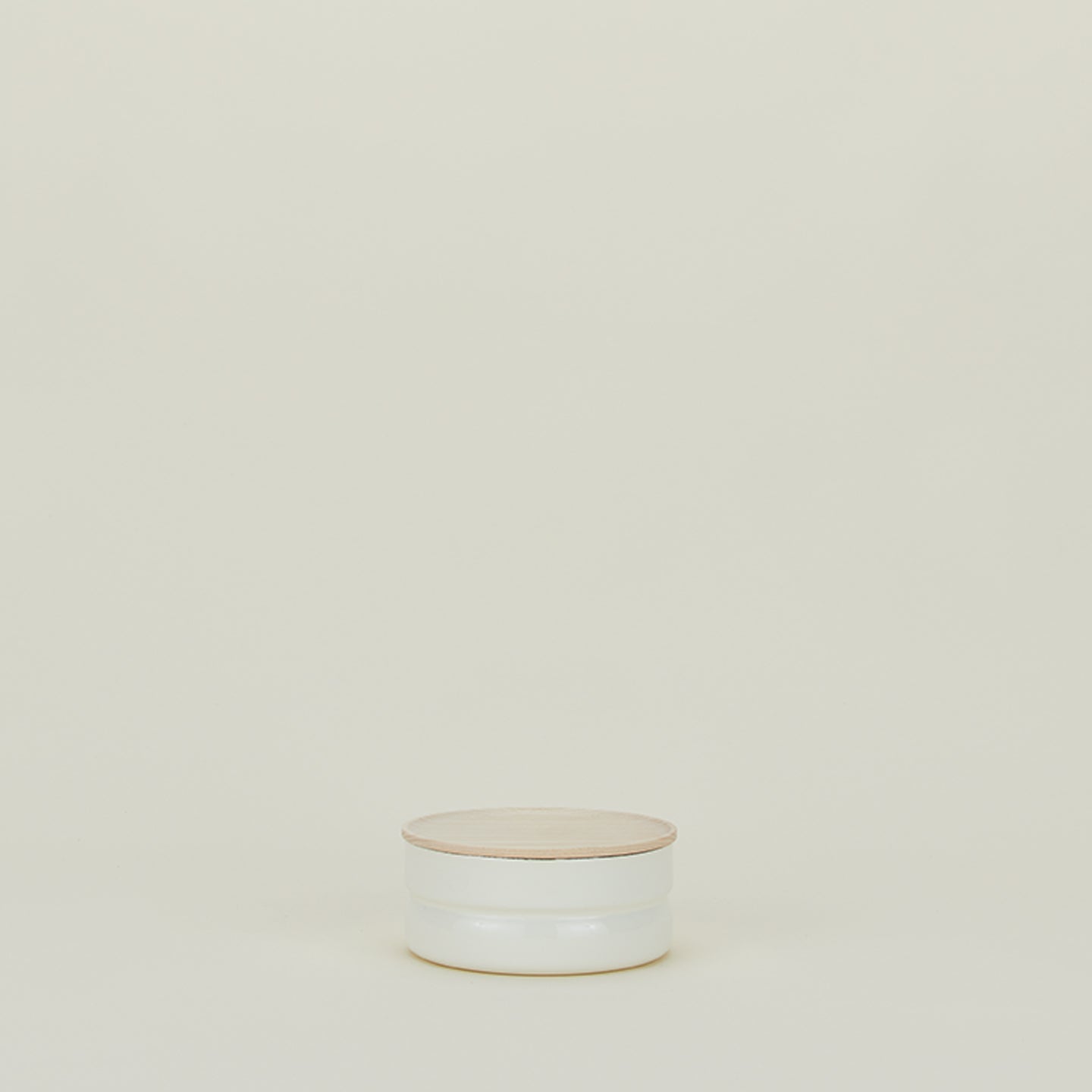 Enamel Storage Container - White