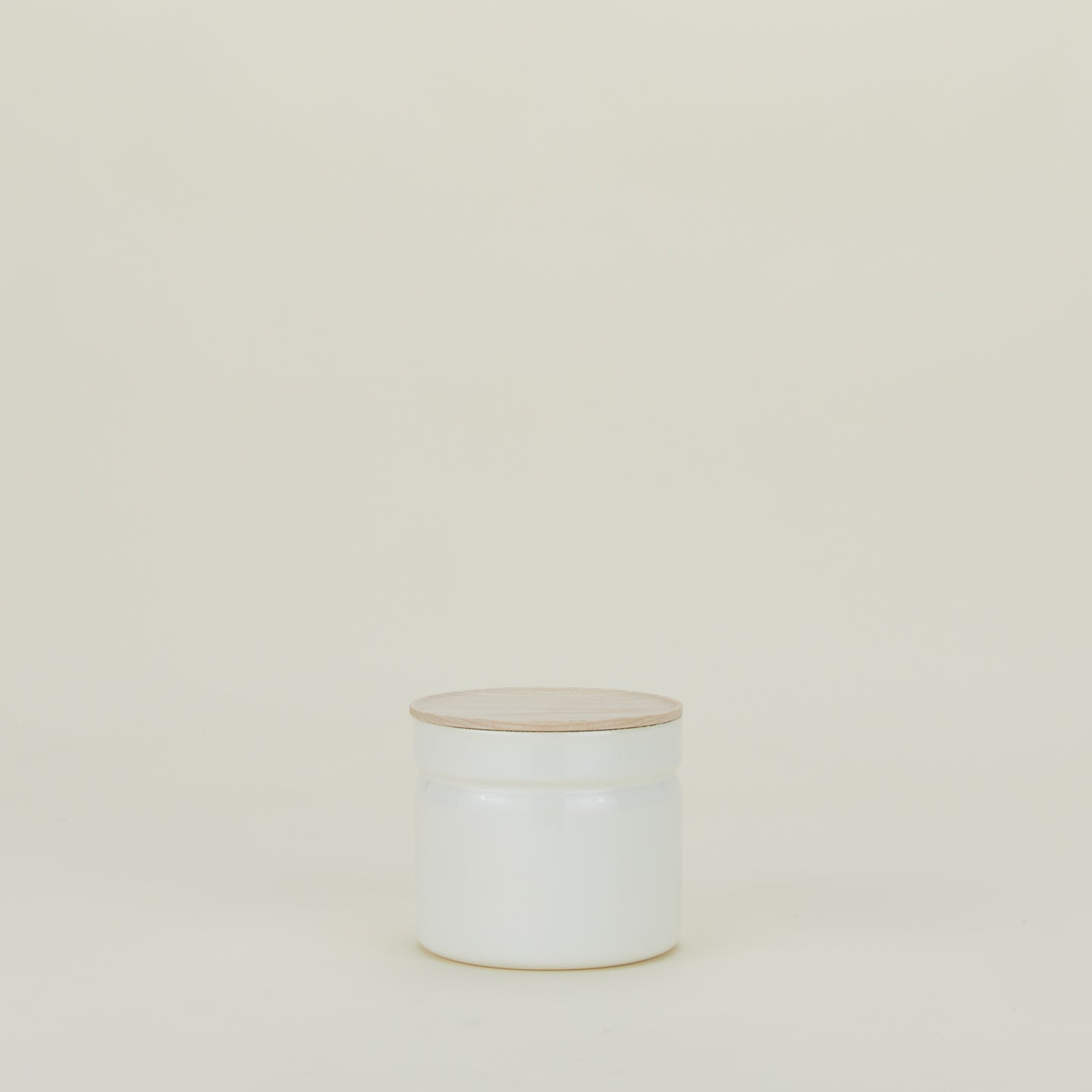 Enamel Storage Container - White