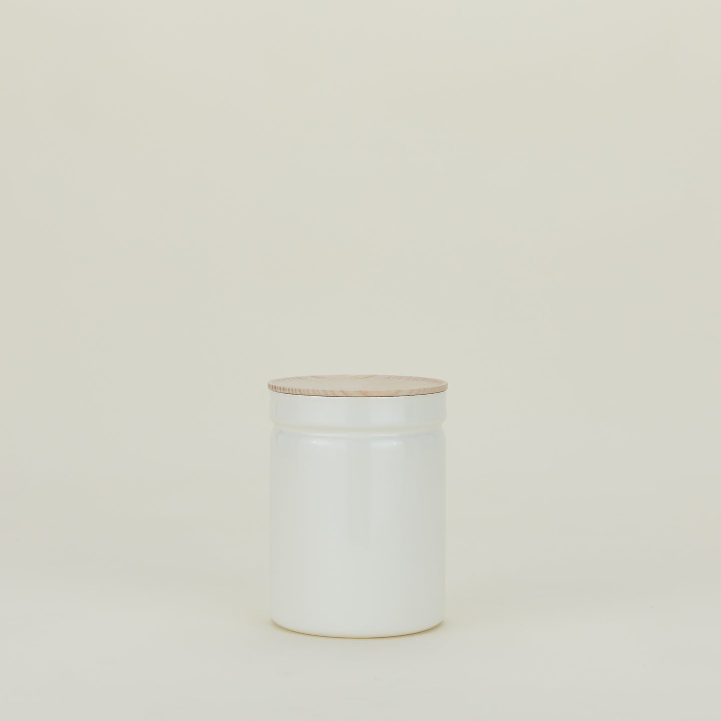 Enamel Storage Container - White